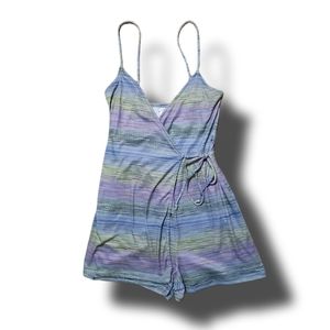 Rue21 Striped Wrap Around Romper NWT S